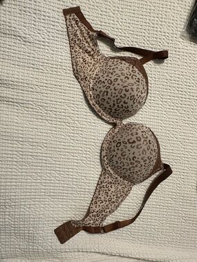 Leopard Print Underwire Bra in Brown 40C